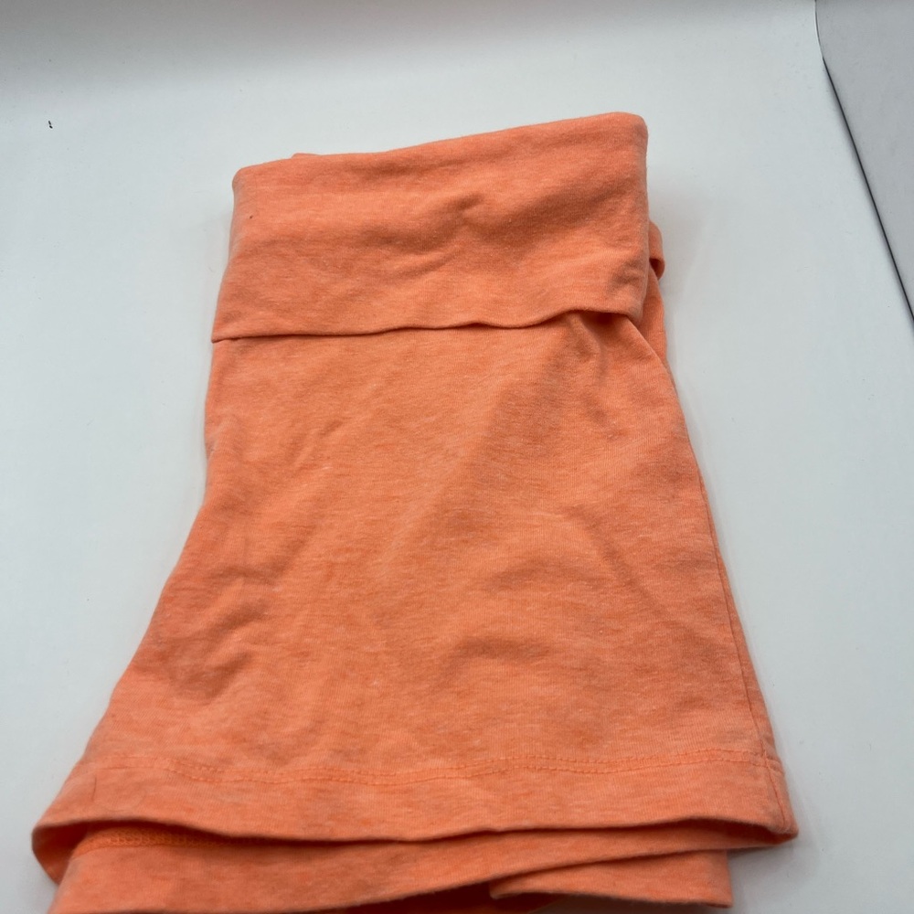 Orange & Black Yoga Shorts